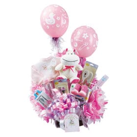 canastilla para bebé niña hipopotamo