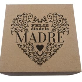 Caja en Kraft con diseño personalizado para el día de la madre