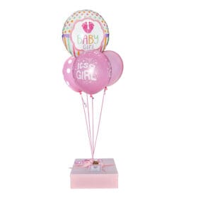 Caja con globos para bebe