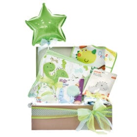 Caja de regalo para bebe dinosaurio niño