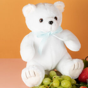 Regalo para bebe con oso de peluche y frutas frescas, canasta de frutas, arreglo frutal, regalo saludable, canasta frutal, arreglos frutales, detalles con frutas, dilo con frutas, detalles de recuperación, bogotá, regalos en bogotá, frutas en bogota, arreglos frutales en bogota, regalos a domicilio en bogota,