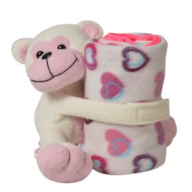 Muñeco de peluche con cobija para bebe