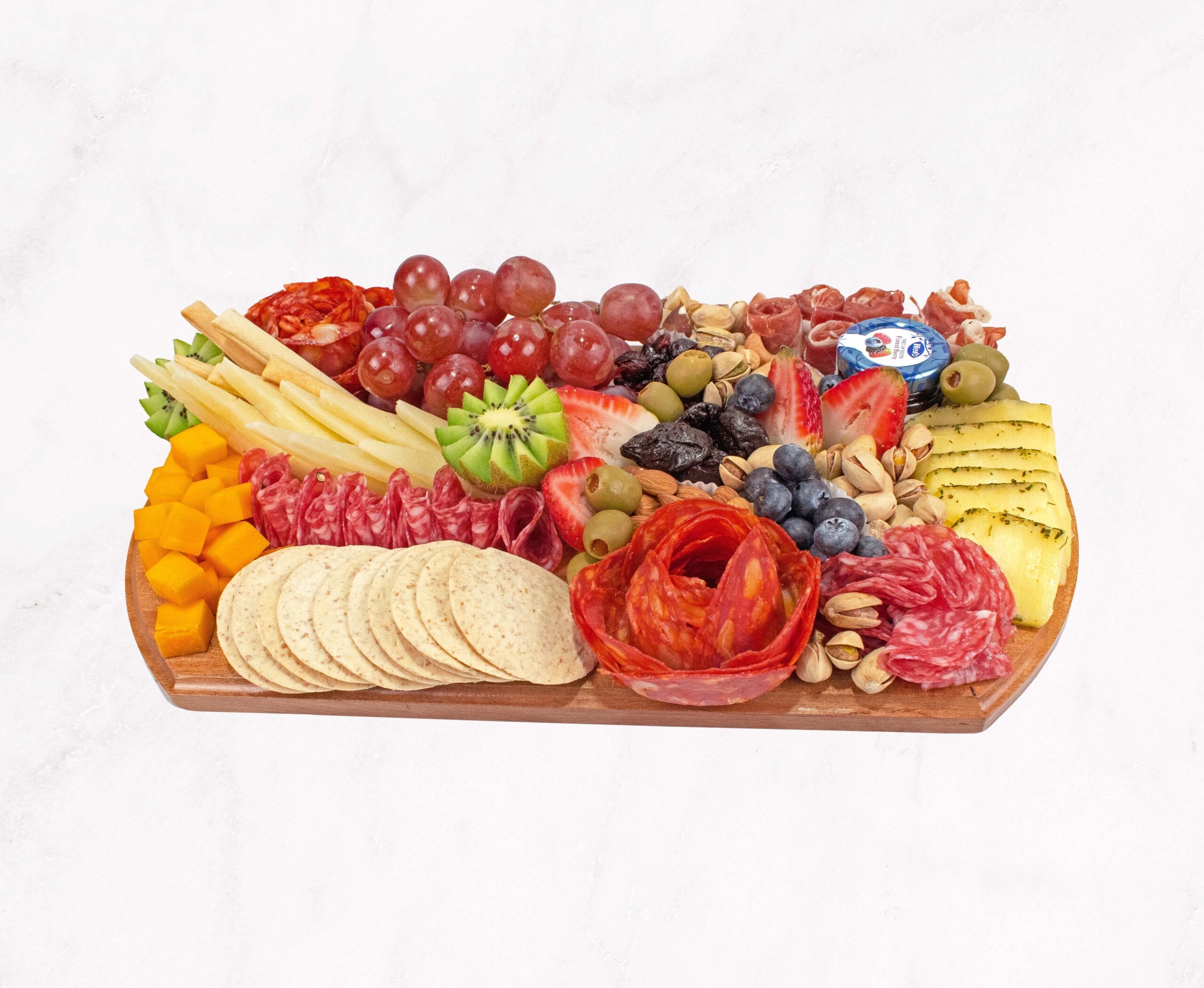 Viaje Gourmet tabla de Quesos arándanos y nueces comparte en Familia y con amigos