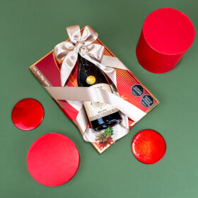 La combinación perfecta para regalar en navidad vino tinto piccini con trufas gourmet nayarith