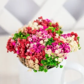 regalo para mujer con mucho amor, flores en pocillo para regalar, osito de peluche para regalo romántico, regalo para dama, día de la mujer, chocolates flores y peluche