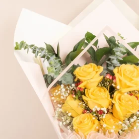 rosas amarillas para mamá, regalo de rosas amarillas para mamá, arreglo de rosas amarillas, regalo sobrio de rosas para mujer, rosas en bogotá, rosas amarillas, arreglo de rosas para mamá, rosas para el día de la madre, rosas para mujer, arreglo de rosas para regalar, rosas a domicilio en bogotá, ramo de rosas, bouquet de rosas