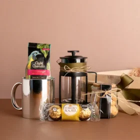 regalos con café experiencia de café para regalar, café para papá, regalo de hombre con café, kit de café con prensa francesa, chocolates ferrero rocher, regalo para el día del padre, regalo para papaá en su día, día del padre 2025, regalos para padre en bogotá, regalos para papi, regalos para el día del padre, regalos útiles para papá, regalos para papá a domicilio en bogotá