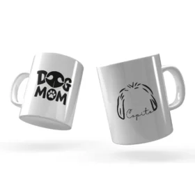 mug personalizado con orejas de perrito, mug personalizado con el nombre de tu mascota, mensaje especial mamá perruna, taza personalizada para mamá perruna, taza con mensaje para dueño de perrito, regalo personalizado, mug personalizado para para mamá perruna, mug personalizado para amante de las mascotas en Bogotá